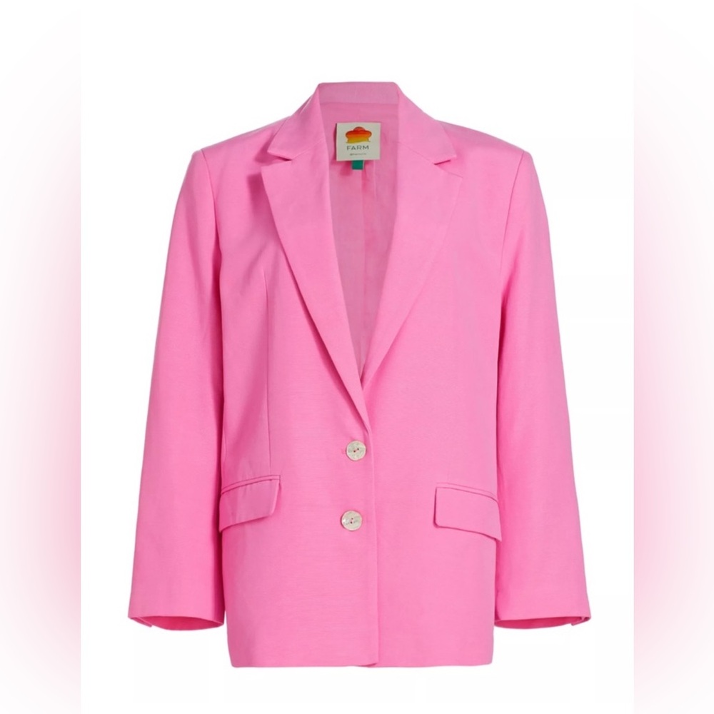 NWT FARM RIO PINK BLAZER